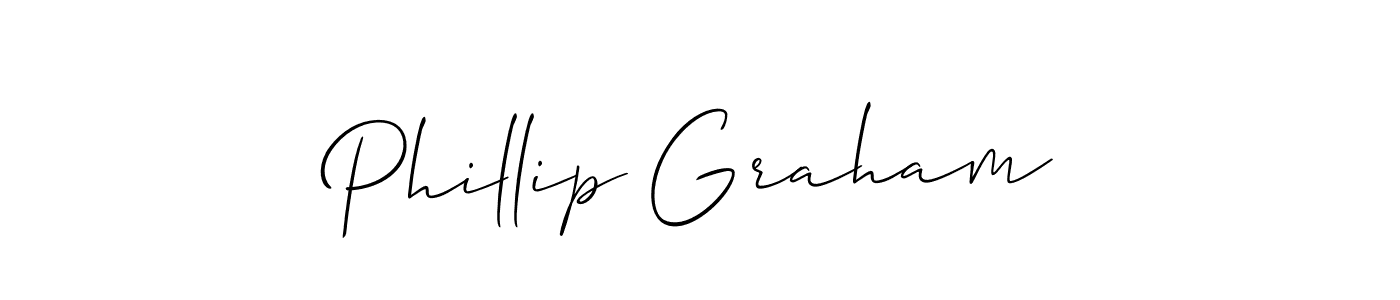 The best way (Allison_Script) to make a short signature is to pick only two or three words in your name. The name Phillip Graham include a total of six letters. For converting this name. Phillip Graham signature style 2 images and pictures png