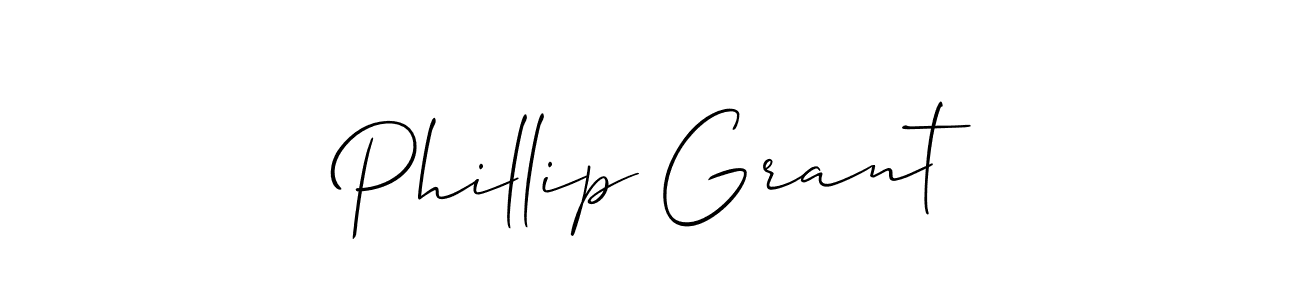 You should practise on your own different ways (Allison_Script) to write your name (Phillip Grant) in signature. don't let someone else do it for you. Phillip Grant signature style 2 images and pictures png