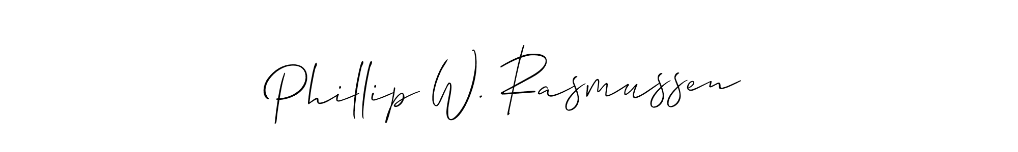 if you are searching for the best signature style for your name Phillip W. Rasmussen. so please give up your signature search. here we have designed multiple signature styles  using Allison_Script. Phillip W. Rasmussen signature style 2 images and pictures png