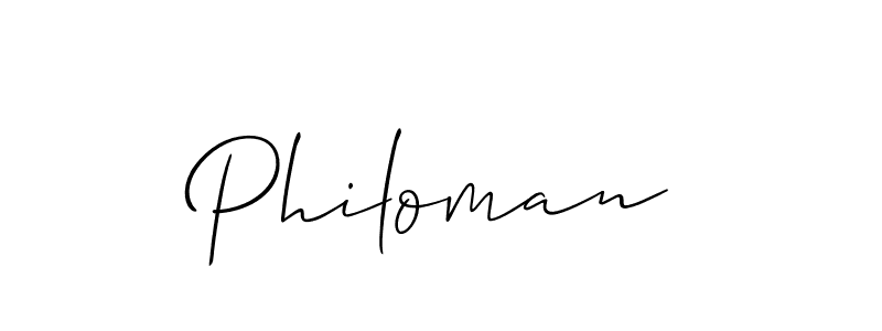 Best and Professional Signature Style for Philoman. Allison_Script Best Signature Style Collection. Philoman signature style 2 images and pictures png