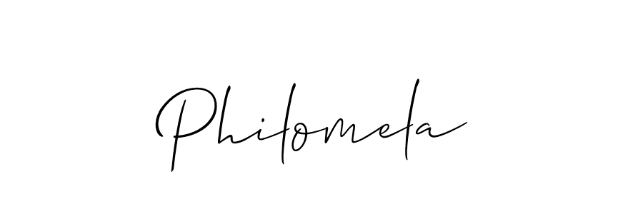 Philomela stylish signature style. Best Handwritten Sign (Allison_Script) for my name. Handwritten Signature Collection Ideas for my name Philomela. Philomela signature style 2 images and pictures png