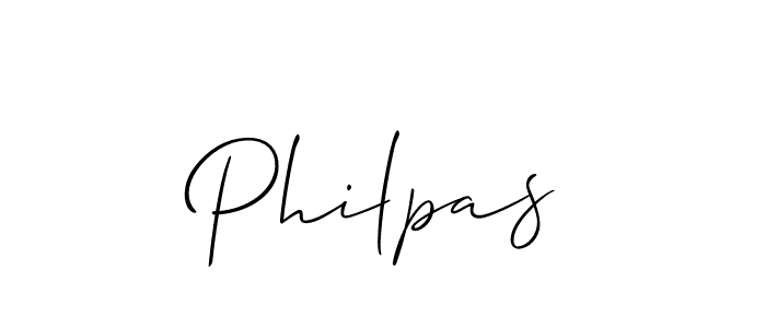Allison_Script is a professional signature style that is perfect for those who want to add a touch of class to their signature. It is also a great choice for those who want to make their signature more unique. Get Philpas name to fancy signature for free. Philpas signature style 2 images and pictures png