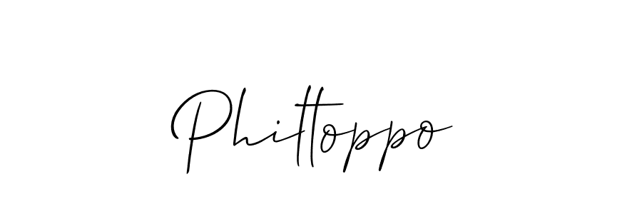 Design your own signature with our free online signature maker. With this signature software, you can create a handwritten (Allison_Script) signature for name Philtoppo. Philtoppo signature style 2 images and pictures png