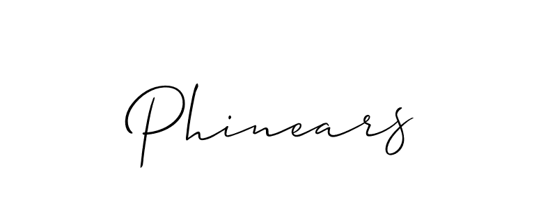 Create a beautiful signature design for name Phinears. With this signature (Allison_Script) fonts, you can make a handwritten signature for free. Phinears signature style 2 images and pictures png