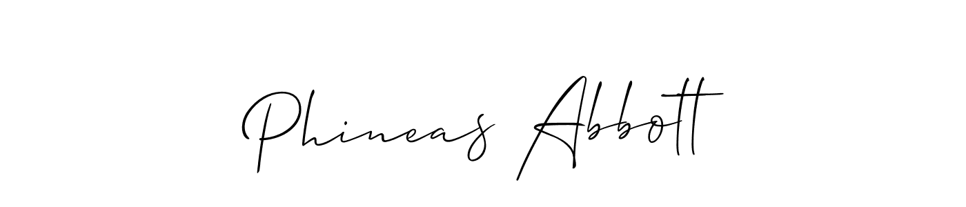 Best and Professional Signature Style for Phineas Abbott. Allison_Script Best Signature Style Collection. Phineas Abbott signature style 2 images and pictures png