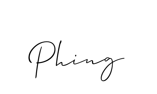 How to Draw Phing signature style? Allison_Script is a latest design signature styles for name Phing. Phing signature style 2 images and pictures png