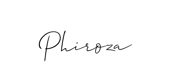 How to Draw Phiroza signature style? Allison_Script is a latest design signature styles for name Phiroza. Phiroza signature style 2 images and pictures png