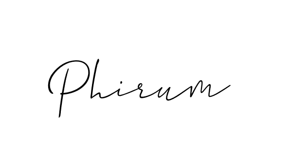 Best and Professional Signature Style for Phirum. Allison_Script Best Signature Style Collection. Phirum signature style 2 images and pictures png