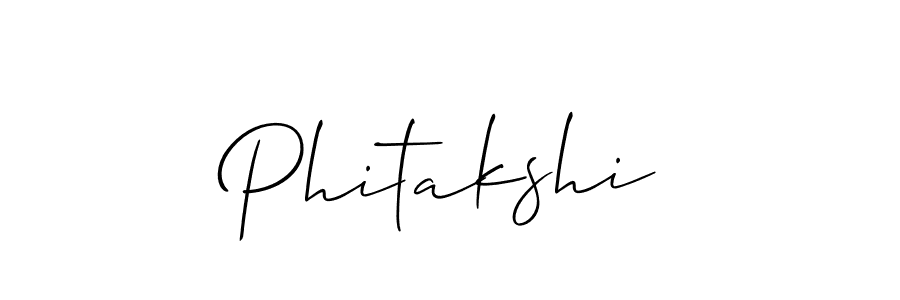 Design your own signature with our free online signature maker. With this signature software, you can create a handwritten (Allison_Script) signature for name Phitakshi. Phitakshi signature style 2 images and pictures png