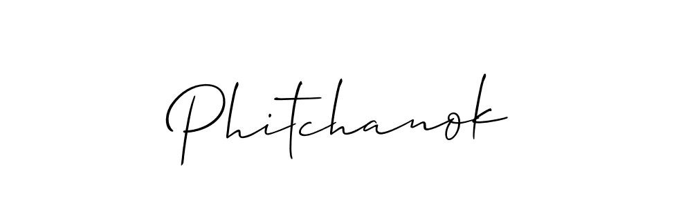 Best and Professional Signature Style for Phitchanok. Allison_Script Best Signature Style Collection. Phitchanok signature style 2 images and pictures png