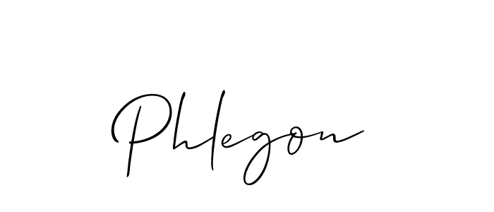 Best and Professional Signature Style for Phlegon. Allison_Script Best Signature Style Collection. Phlegon signature style 2 images and pictures png