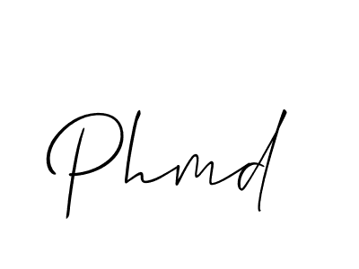 Best and Professional Signature Style for Phmd. Allison_Script Best Signature Style Collection. Phmd signature style 2 images and pictures png