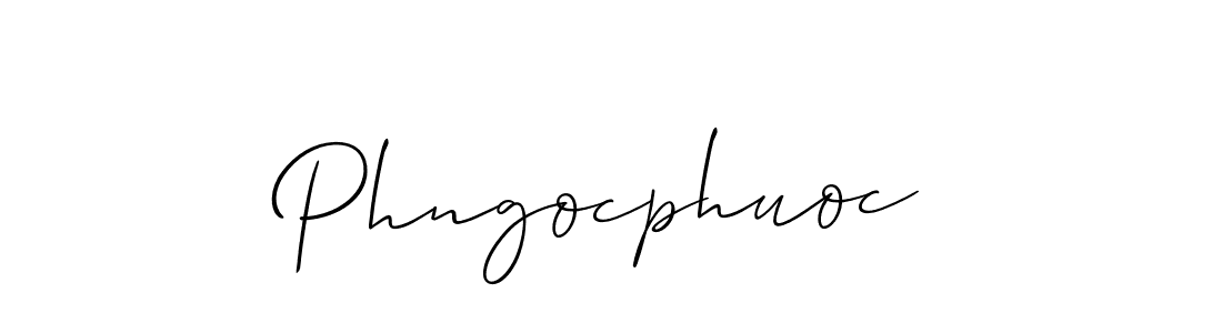 Phngocphuoc stylish signature style. Best Handwritten Sign (Allison_Script) for my name. Handwritten Signature Collection Ideas for my name Phngocphuoc. Phngocphuoc signature style 2 images and pictures png