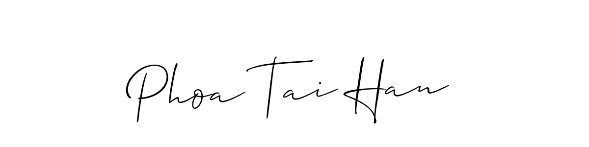 Make a beautiful signature design for name Phoa Tai Han. Use this online signature maker to create a handwritten signature for free. Phoa Tai Han signature style 2 images and pictures png