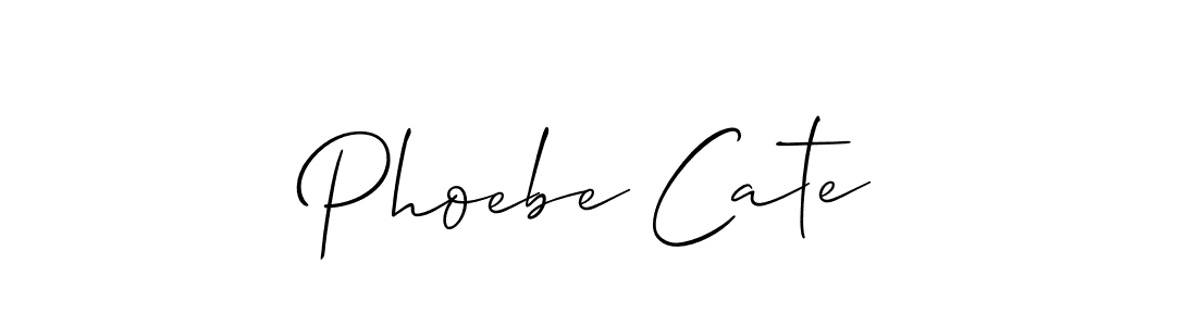 You should practise on your own different ways (Allison_Script) to write your name (Phoebe Cate) in signature. don't let someone else do it for you. Phoebe Cate signature style 2 images and pictures png