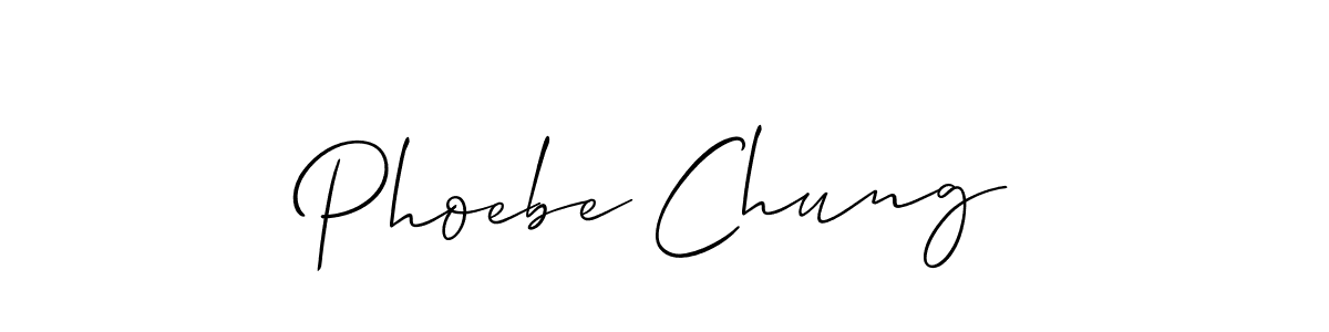 Also we have Phoebe Chung name is the best signature style. Create professional handwritten signature collection using Allison_Script autograph style. Phoebe Chung signature style 2 images and pictures png