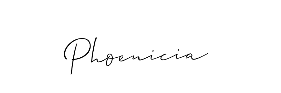 It looks lik you need a new signature style for name Phoenicia. Design unique handwritten (Allison_Script) signature with our free signature maker in just a few clicks. Phoenicia signature style 2 images and pictures png