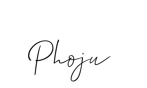 You should practise on your own different ways (Allison_Script) to write your name (Phoju) in signature. don't let someone else do it for you. Phoju signature style 2 images and pictures png