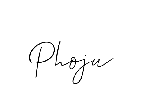 Make a beautiful signature design for name Phoju. With this signature (Allison_Script) style, you can create a handwritten signature for free. Phoju signature style 2 images and pictures png