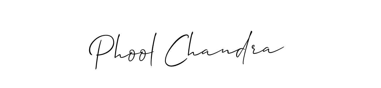 Also we have Phool Chandra name is the best signature style. Create professional handwritten signature collection using Allison_Script autograph style. Phool Chandra signature style 2 images and pictures png