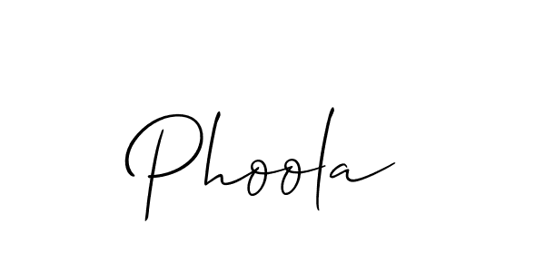 Phoola stylish signature style. Best Handwritten Sign (Allison_Script) for my name. Handwritten Signature Collection Ideas for my name Phoola. Phoola signature style 2 images and pictures png