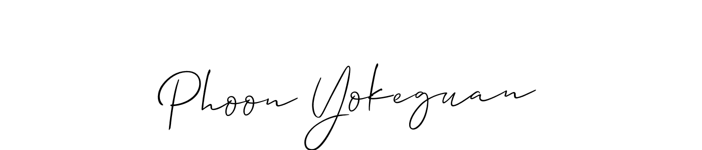 Make a beautiful signature design for name Phoon Yokeguan. Use this online signature maker to create a handwritten signature for free. Phoon Yokeguan signature style 2 images and pictures png
