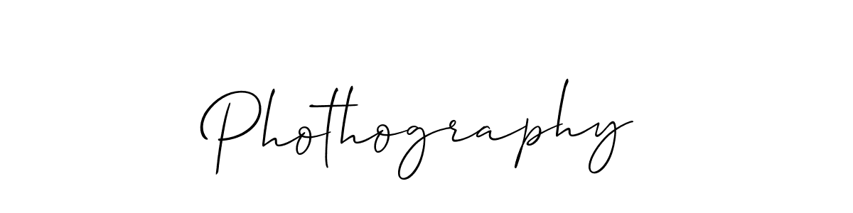 Design your own signature with our free online signature maker. With this signature software, you can create a handwritten (Allison_Script) signature for name Phothography. Phothography signature style 2 images and pictures png