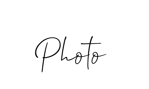 Create a beautiful signature design for name Photo. With this signature (Allison_Script) fonts, you can make a handwritten signature for free. Photo signature style 2 images and pictures png