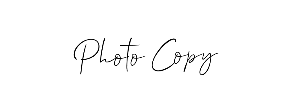 Make a beautiful signature design for name Photo Copy. With this signature (Allison_Script) style, you can create a handwritten signature for free. Photo Copy signature style 2 images and pictures png