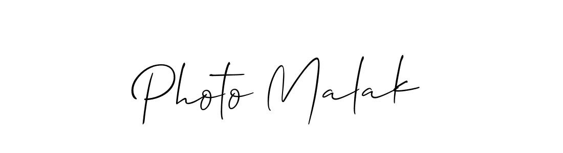 Allison_Script is a professional signature style that is perfect for those who want to add a touch of class to their signature. It is also a great choice for those who want to make their signature more unique. Get Photo Malak name to fancy signature for free. Photo Malak signature style 2 images and pictures png