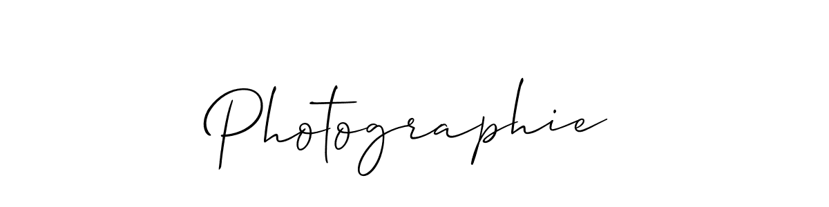 Also You can easily find your signature by using the search form. We will create Photographie name handwritten signature images for you free of cost using Allison_Script sign style. Photographie signature style 2 images and pictures png