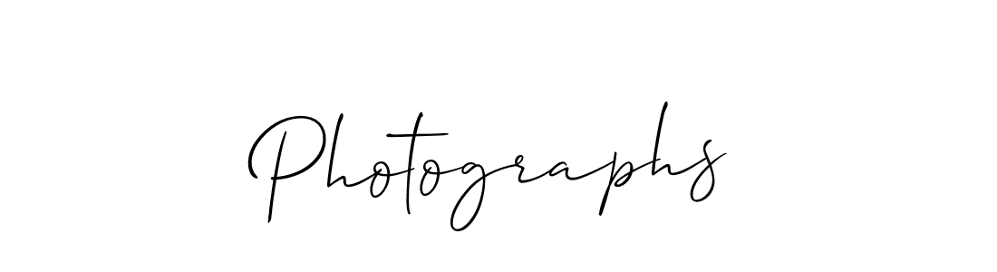 Use a signature maker to create a handwritten signature online. With this signature software, you can design (Allison_Script) your own signature for name Photographs. Photographs signature style 2 images and pictures png