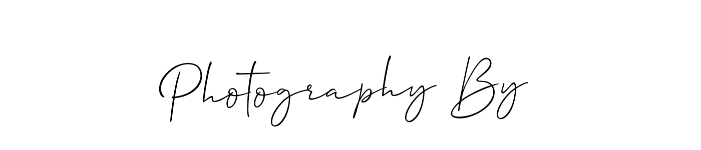Allison_Script is a professional signature style that is perfect for those who want to add a touch of class to their signature. It is also a great choice for those who want to make their signature more unique. Get Photography By name to fancy signature for free. Photography By signature style 2 images and pictures png