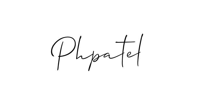 Also we have Phpatel name is the best signature style. Create professional handwritten signature collection using Allison_Script autograph style. Phpatel signature style 2 images and pictures png