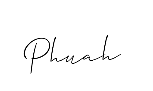 if you are searching for the best signature style for your name Phuah. so please give up your signature search. here we have designed multiple signature styles  using Allison_Script. Phuah signature style 2 images and pictures png