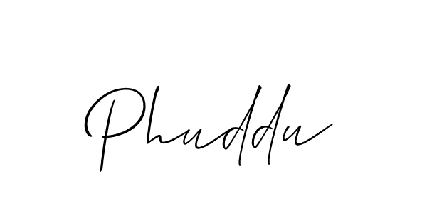 Also You can easily find your signature by using the search form. We will create Phuddu name handwritten signature images for you free of cost using Allison_Script sign style. Phuddu signature style 2 images and pictures png
