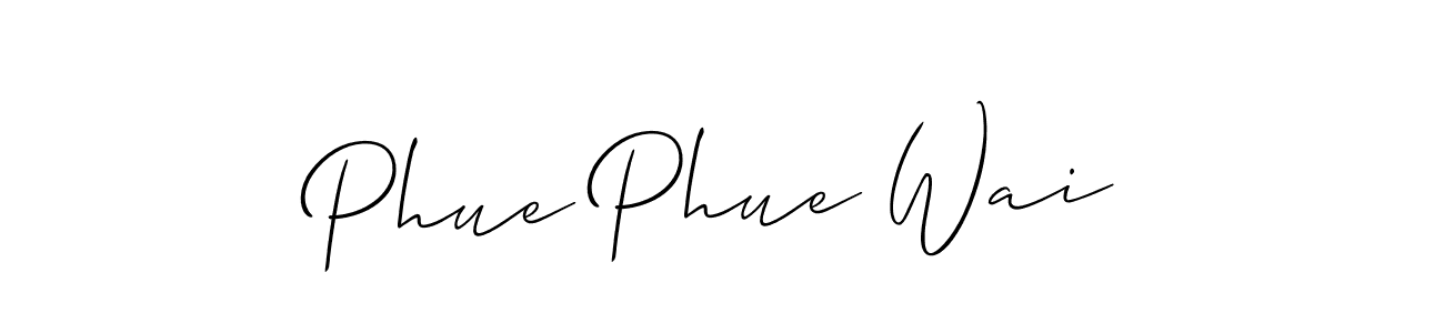 Best and Professional Signature Style for Phue Phue Wai. Allison_Script Best Signature Style Collection. Phue Phue Wai signature style 2 images and pictures png