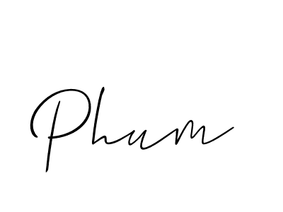 It looks lik you need a new signature style for name Phum. Design unique handwritten (Allison_Script) signature with our free signature maker in just a few clicks. Phum signature style 2 images and pictures png