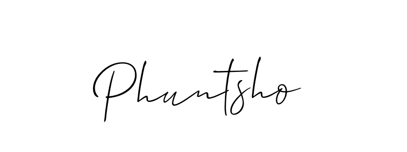 Make a short Phuntsho signature style. Manage your documents anywhere anytime using Allison_Script. Create and add eSignatures, submit forms, share and send files easily. Phuntsho signature style 2 images and pictures png