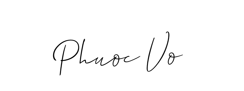 if you are searching for the best signature style for your name Phuoc Vo. so please give up your signature search. here we have designed multiple signature styles  using Allison_Script. Phuoc Vo signature style 2 images and pictures png
