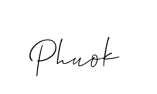 Also we have Phuok name is the best signature style. Create professional handwritten signature collection using Allison_Script autograph style. Phuok signature style 2 images and pictures png