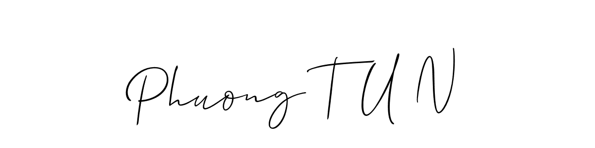 This is the best signature style for the Phuong T U N name. Also you like these signature font (Allison_Script). Mix name signature. Phuong T U N signature style 2 images and pictures png