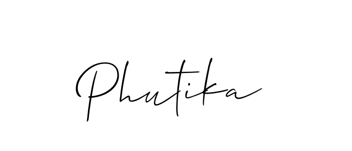 Check out images of Autograph of Phutika name. Actor Phutika Signature Style. Allison_Script is a professional sign style online. Phutika signature style 2 images and pictures png