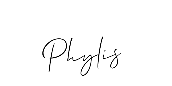 It looks lik you need a new signature style for name Phylis. Design unique handwritten (Allison_Script) signature with our free signature maker in just a few clicks. Phylis signature style 2 images and pictures png