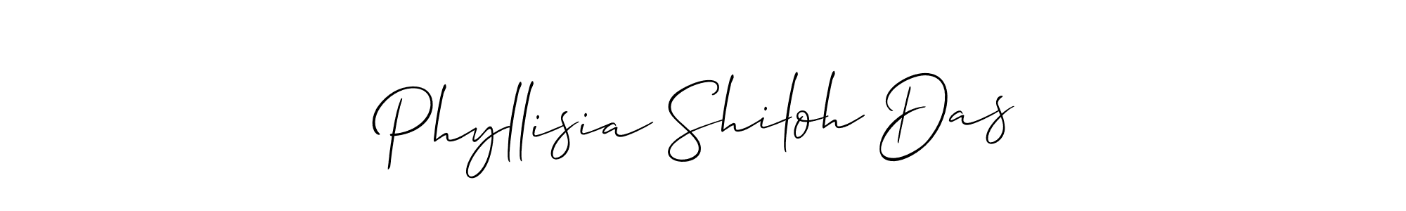 Similarly Allison_Script is the best handwritten signature design. Signature creator online .You can use it as an online autograph creator for name Phyllisia Shiloh Das. Phyllisia Shiloh Das signature style 2 images and pictures png