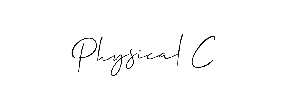 Make a short Physical C signature style. Manage your documents anywhere anytime using Allison_Script. Create and add eSignatures, submit forms, share and send files easily. Physical C signature style 2 images and pictures png