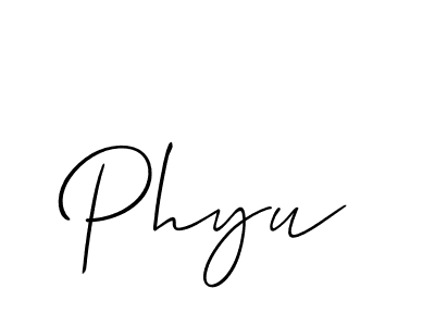 How to Draw Phyu signature style? Allison_Script is a latest design signature styles for name Phyu. Phyu signature style 2 images and pictures png