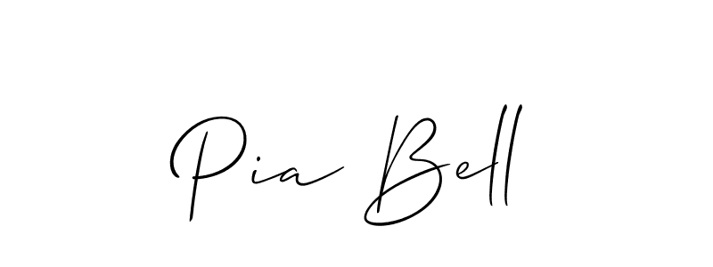 Create a beautiful signature design for name Pia Bell. With this signature (Allison_Script) fonts, you can make a handwritten signature for free. Pia Bell signature style 2 images and pictures png