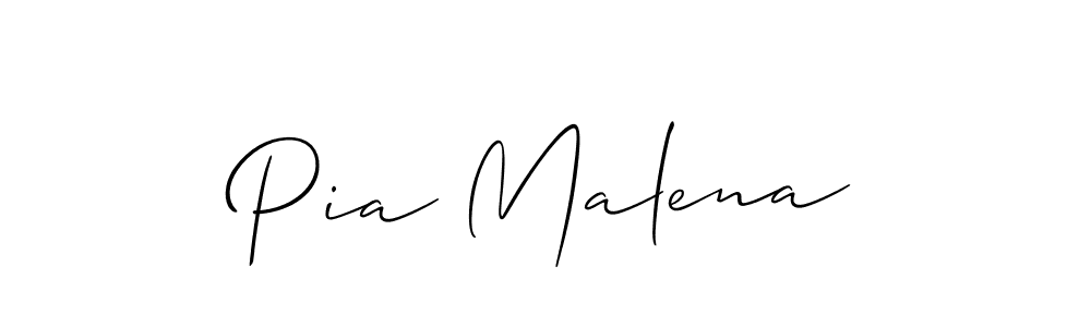 Pia Malena stylish signature style. Best Handwritten Sign (Allison_Script) for my name. Handwritten Signature Collection Ideas for my name Pia Malena. Pia Malena signature style 2 images and pictures png