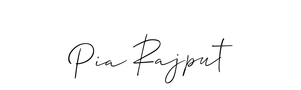 How to make Pia Rajput signature? Allison_Script is a professional autograph style. Create handwritten signature for Pia Rajput name. Pia Rajput signature style 2 images and pictures png
